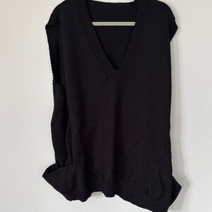 Black V-Neck Women's Sweater